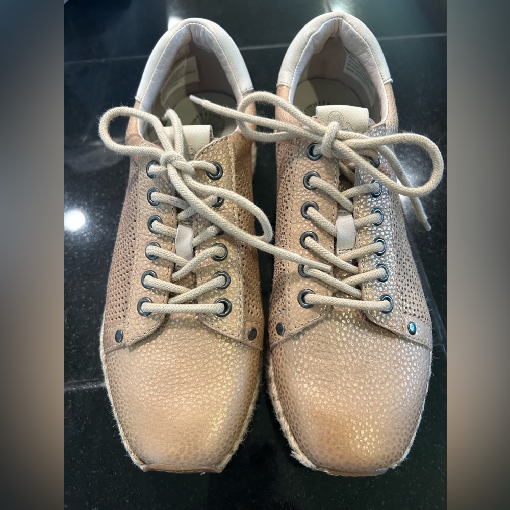 Leather platform sneakers.  OTBT Brand - Off the beaten track